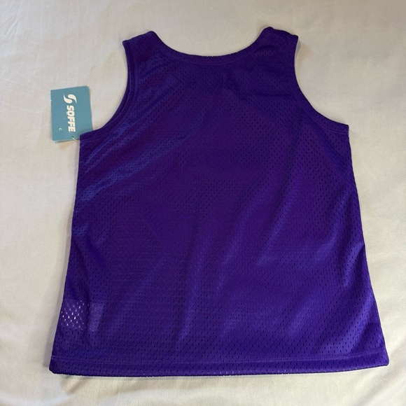 Soffe Tank Top Kids Purple Mesh size M - Picture 5 of 9